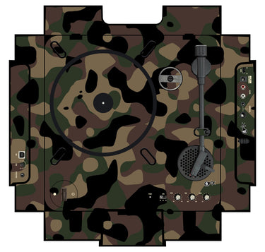 Numark PT 01 incl. Sides Skin Camo Woodland